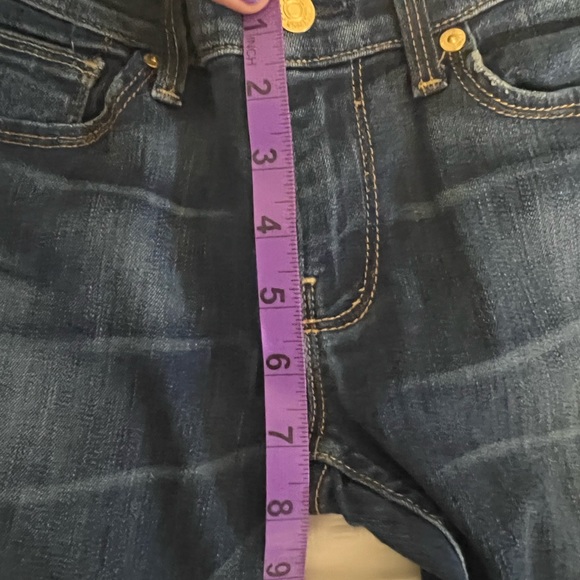 7 for All Mankind straight leg dark wash - Picture 2 of 7